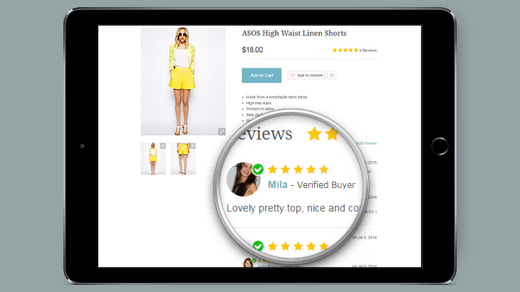 user generated reviews for Online store