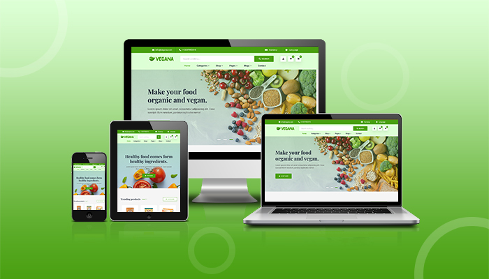 Responsive websites for eCommerce Store on different devices